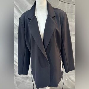 Athleta Black Blazer Jacket NWT Size 14 | Workwear Suit Coat